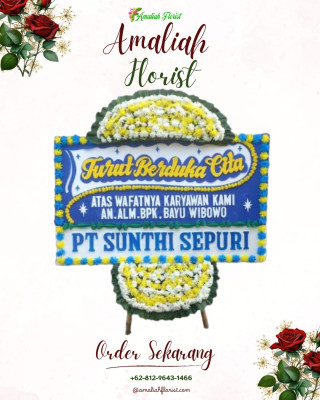 Papan Bunga Duka di Ledo