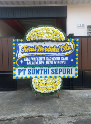 Papan Bunga Duka di Ledo