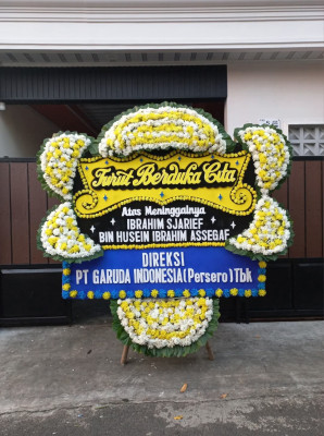 Papan Bunga Duka di Ledo