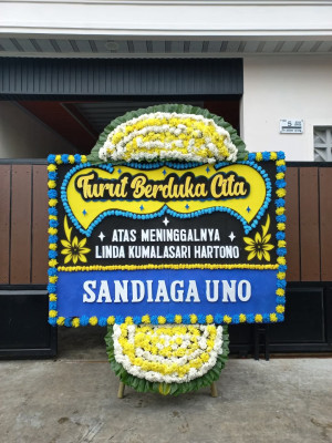 Papan Bunga Duka di Ledo